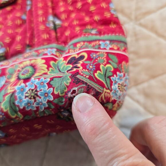 Vintage Vera Bradley Red Provincial Floral Shoulder Bag Retired Cottagecore READ - Picture 9 of 16